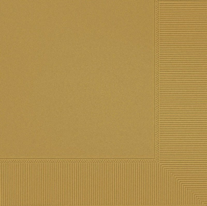Amscan Lunch Napkins 20 Pack 2 Ply - Gold