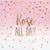 Amscan Rose Gold 'Rose All day' Lunch Napkins