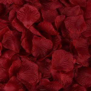 Artificial Burgundy Wine Red Silk Wedding Runner Aisle Flower Girls Rose Petals Australia