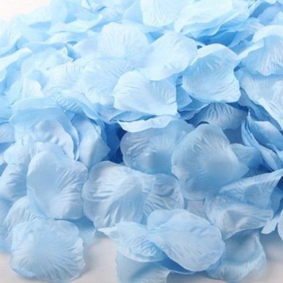 Online Party Supplies Australia Artificial baby blue light blue Silk Wedding Runner Aisle Flower Girls Rose Petals