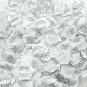 Online Party Supplies Australia artificial fake metallic silver silk wedding rose petals