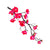 Long Artificial Cherry Blossom Flower Branches - Hot Pink