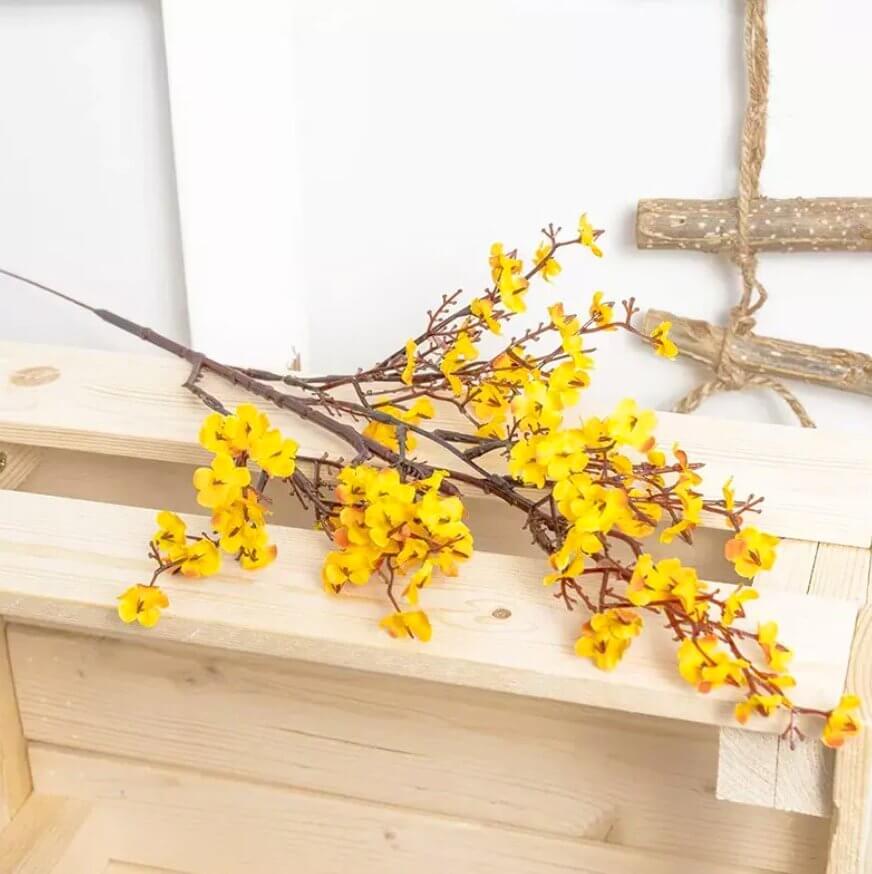 Artificial Cherry Blossom Flower Branches - orange