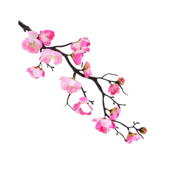 Long Artificial Cherry Blossom Flower Branches - Pink