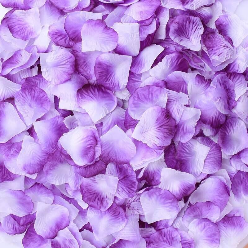 Artificial Purple White Silk Wedding Runner Aisle Flower Girls Rose Petals Australia