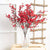 Artificial Cherry Blossom Flower Branches - red