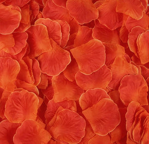 Artificial orange and red Silk Wedding Runner Aisle Flower Girls Rose Petals Australia