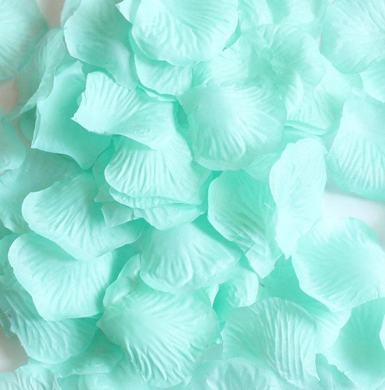 Online Party Supplies Australia Artificial Tiffany blue Silk Wedding Runner Aisle Flower Girls Rose Petals Australia