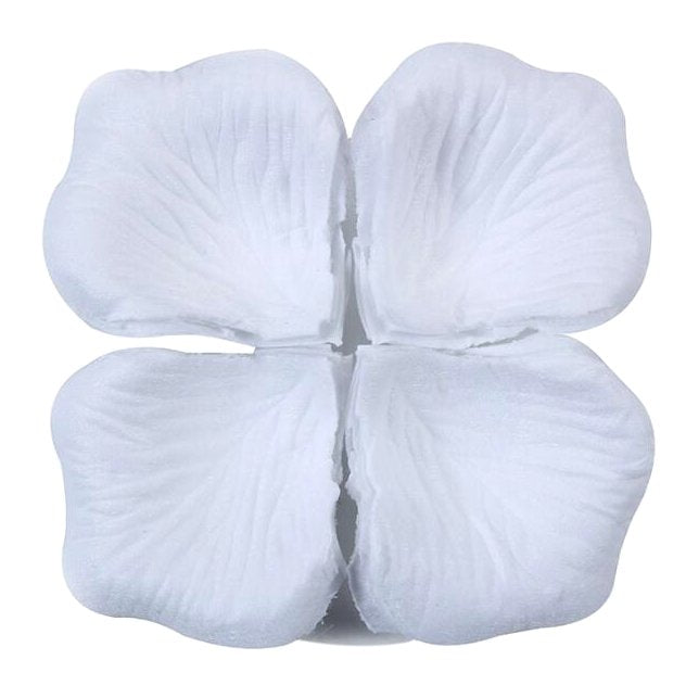 Artificial Fake Realistic Silk White Wedding Rose Petals