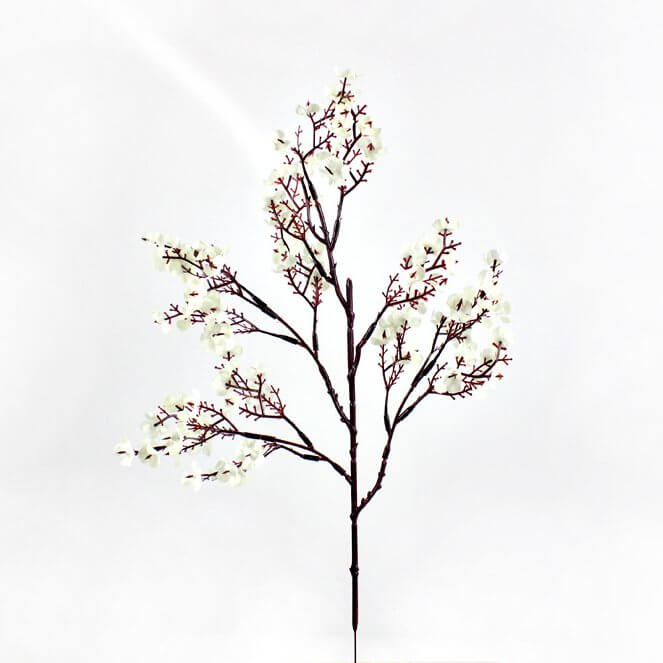 Artificial cherry blossom Flower Branches - White
