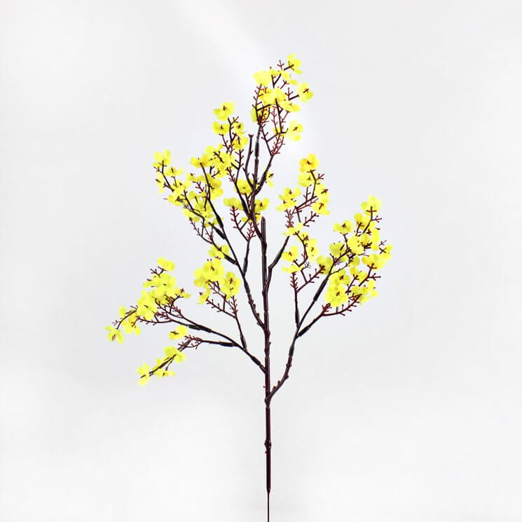 Artificial cherry blossom Flower Branches - Yellow