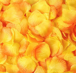 Artificial yellow & orange Silk Wedding Runner Aisle Flower Girls Rose Petals Australia