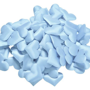 Heart Fabric Confetti Table Scatters - Baby Blue