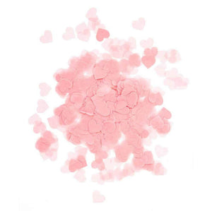 20g Heart Shaped Tissue Paper Confetti Table Scatters - Baby Pink