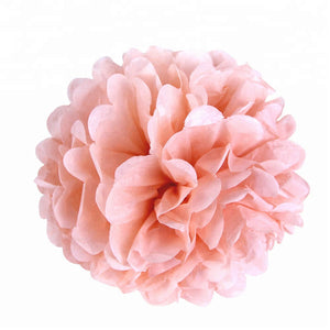 baby pink Tissue Paper Pom Poms Pompoms Balls Flowers Party Hanging Decorations