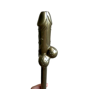 Bachelorette partyjumbo gold penis straw accessory