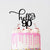 Black Acrylic Hello 90 Cake Topper - ninety ninetieh birthday party celebrations