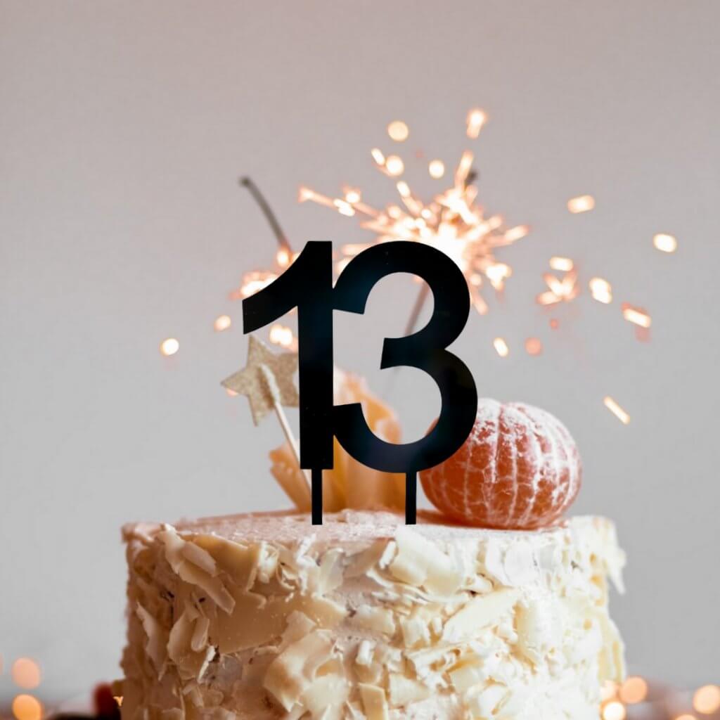 Black Gold Glitter Happy 13th Birthday Cake Topper,Happy 13 Birthday Cake  Decoration for 13 & Fabulous Birthday,Hello 13 Party Anniversary Party Cake  Decorations Supplies - Walmart.com