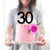 Acrylic Black Number 30 Cake Topper - Style A