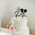Black Acrylic 'Yes I Do' Wedding Cake Topper - Online Party Supplies