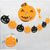 Black & Orange Pumpkin Halloween Felt Banner