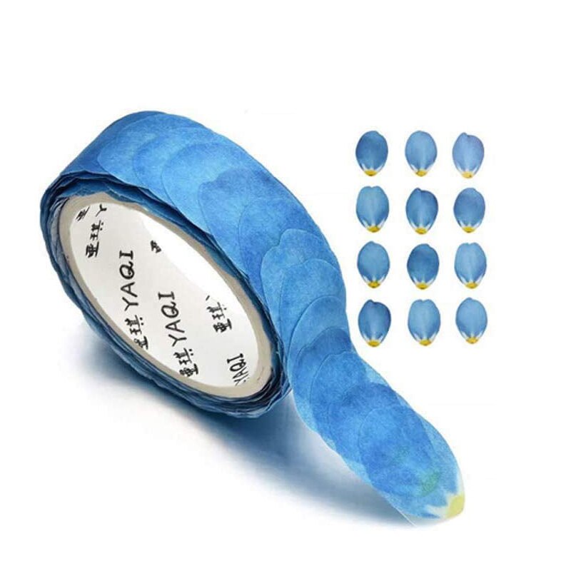 Blue Forget Me Not Flower Petal Washi Tape Sticker 200 Roll