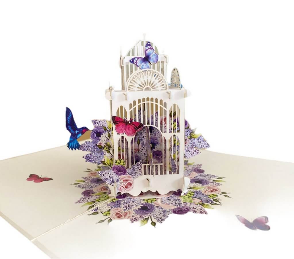 Bird Cage Pop Card Bird Cage Pop Card