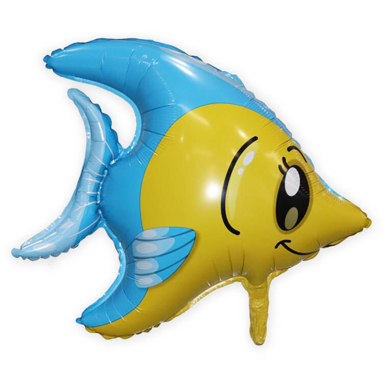 Jumbo Rainbow Tropical Fish Party Foil Balloon