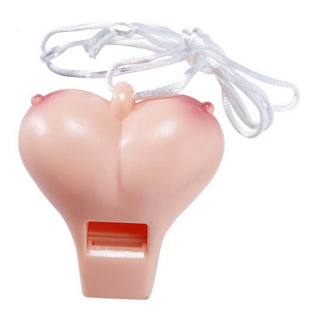Boobie Shaped Whistle - Naughty and Fun Bachelorette and Birthday Gag Gifts