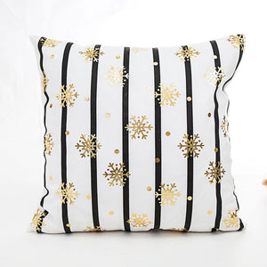 Bronze Christmas Decorative Cushion Covers - Online Party Supplies