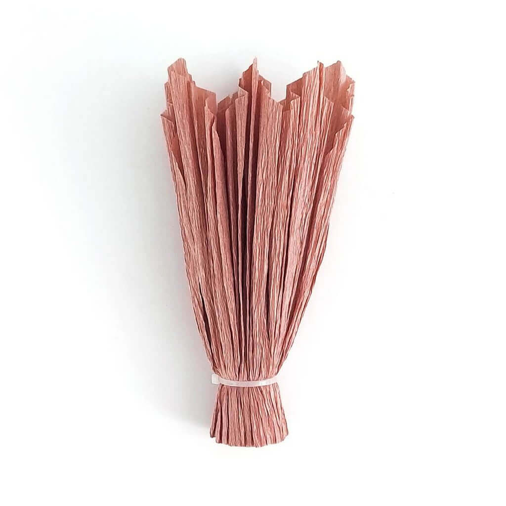 Brown Crepe Paper Peony Flower - 3 Sizes