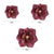 Burgundy Red Crepe Paper Peony Flower - 3 Sizes