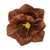 Brown Crepe Paper Peony Flower - 3 Sizes