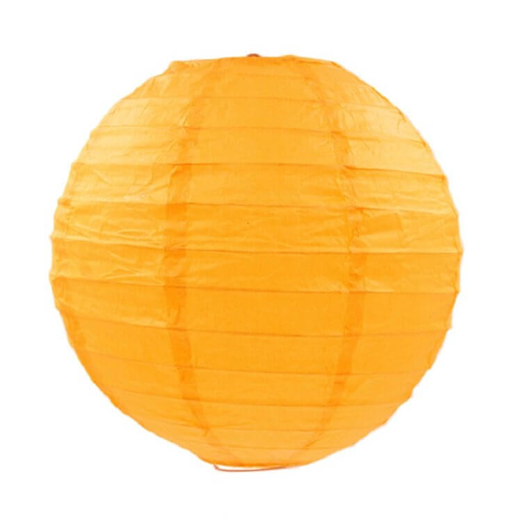 Bumblebee Yellow Round Chinese Paper Lantern - 4 Sizes