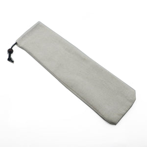 natural canvas pouch for stainless steel straws, carrying travel bag, straw container