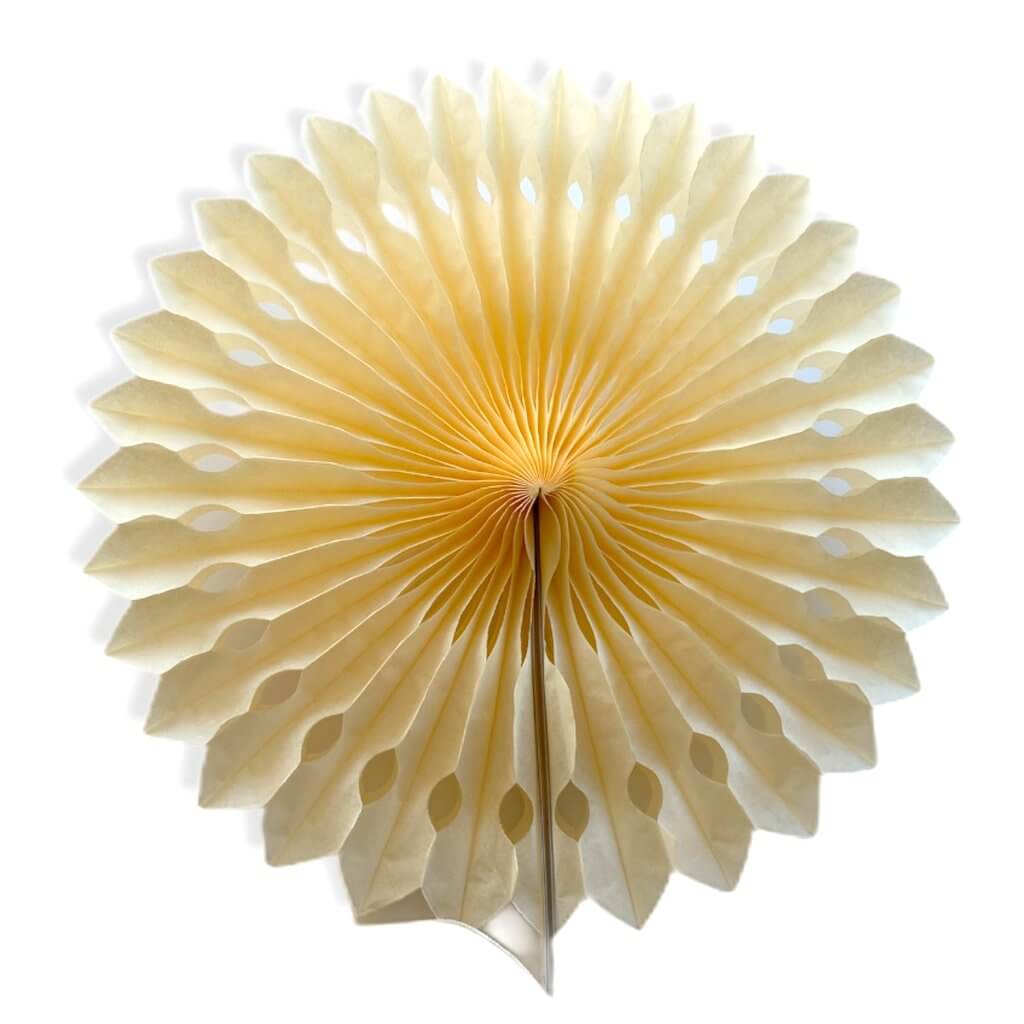 Champagne Tissue Paper Decorative Party Fan - 5 Sizes