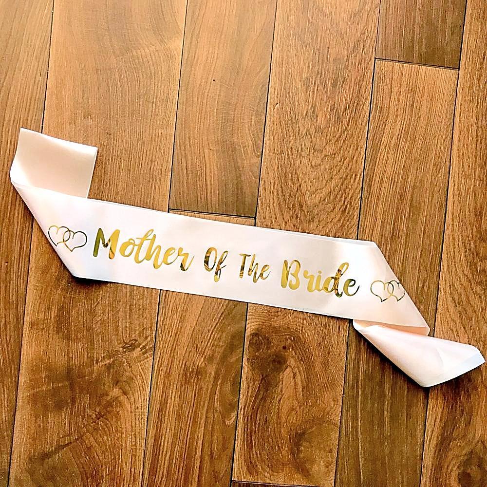 Champagne Pink Mother Of the Bride Hen Party Sash