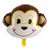 Cheeky Monkey Head Foil Balloon - Jungle Animal Themed Party Balloons and Decorations