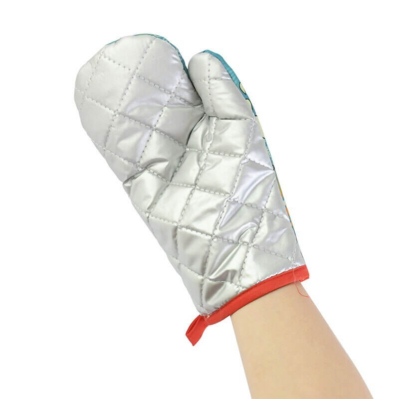 green Merry Christmas and Happy New Year Oven Mitt & Pot Holder Set