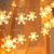 Christmas Snowflake Fairty String Lights - Warm White, Battery Operated