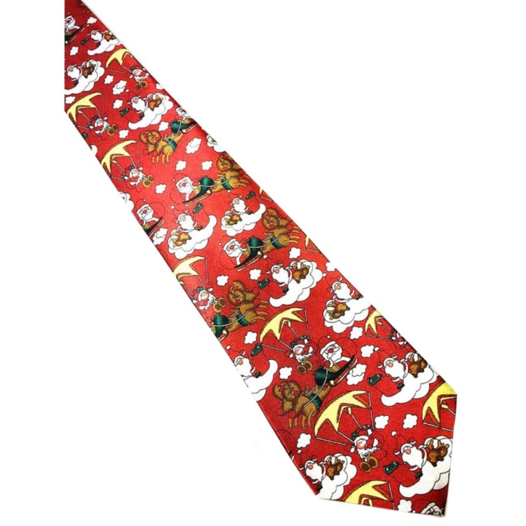 Christmas Tie for Men xmas party outfit costumes accessory