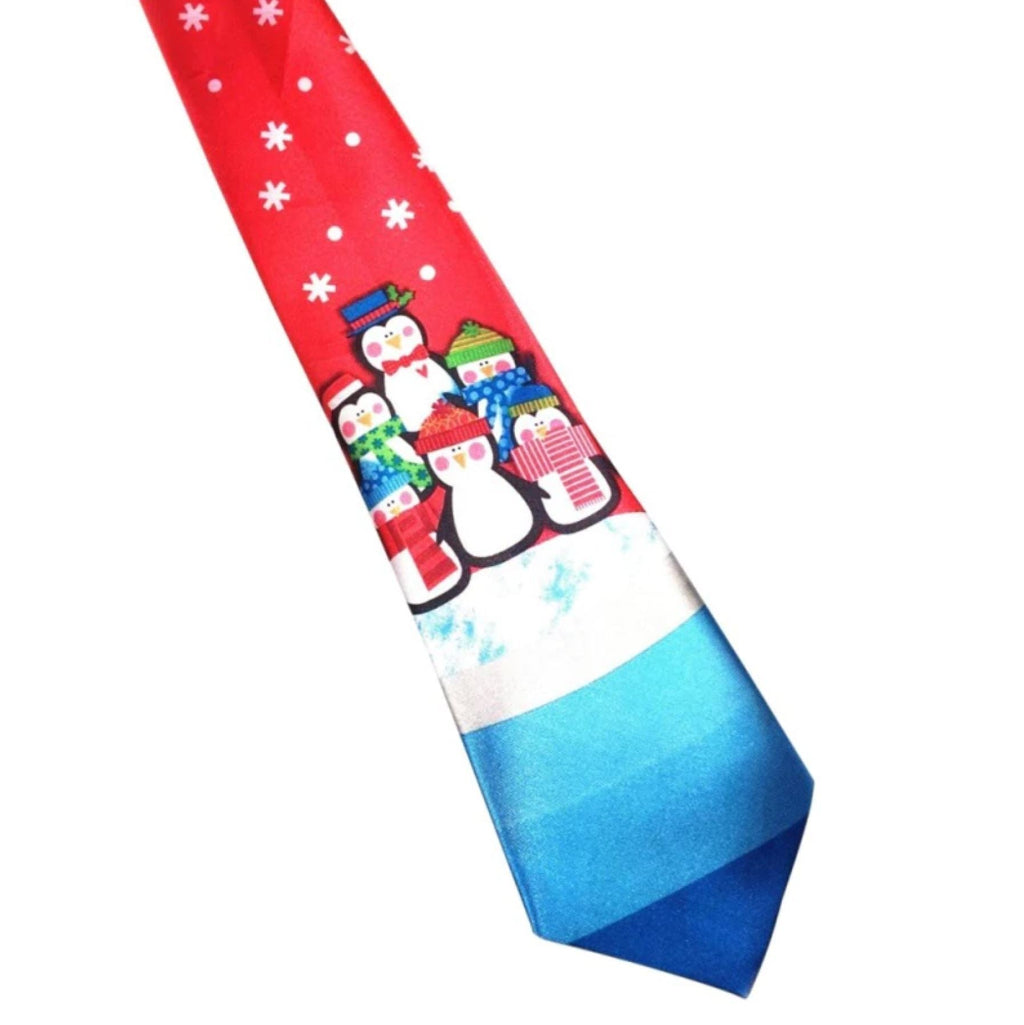 Christmas Tie for Men xmas party outfit costumes accessory