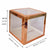 Transparent BABY Balloon Cube Boxes - Metallic Rose Gold