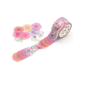 Colourful Marigold Flower Washi Tape Sticker 200 Roll - Type 2