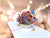 Handmade Colourful Spring Flower Basket 3D Floral Pop Up Card - Red Cover