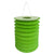 Corrugated Cylinder Chinese Paper Lantern - Green