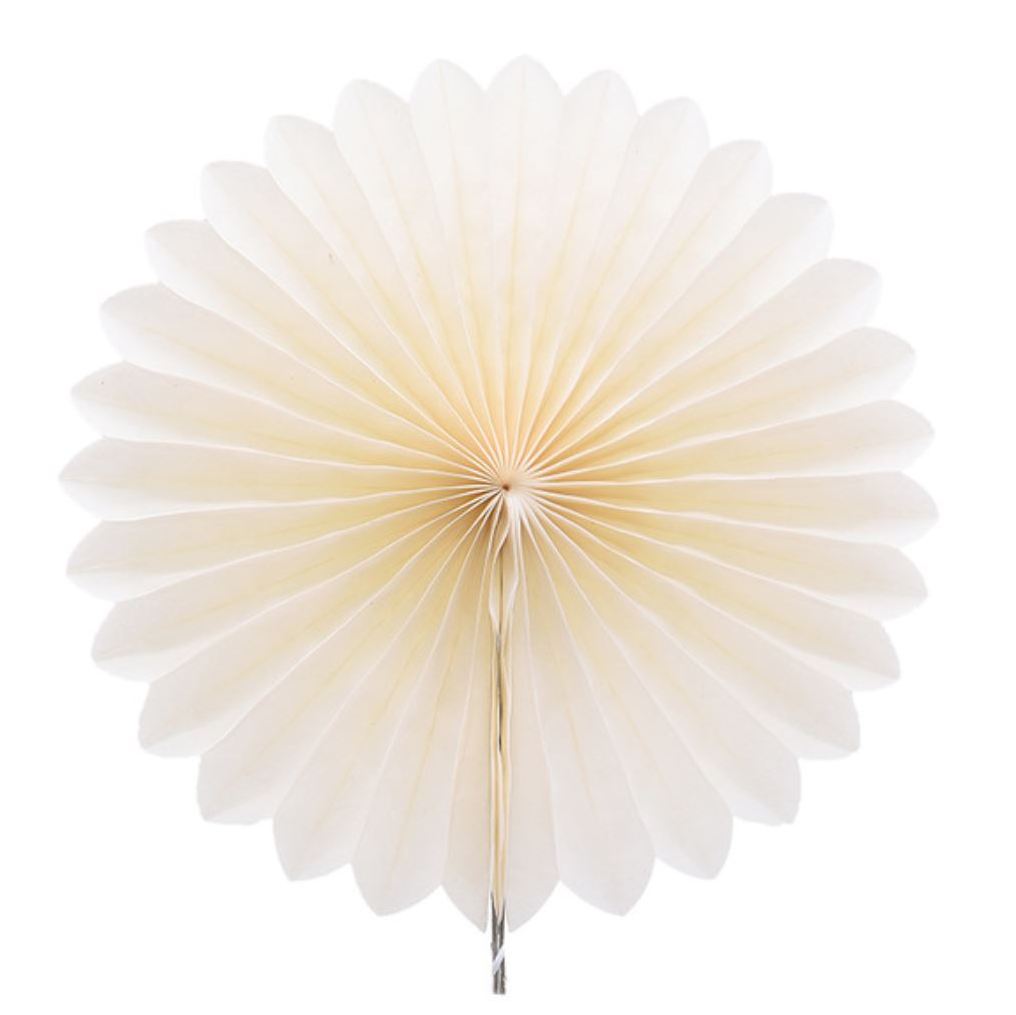 Online Party Supplies Australia cream white round tissue paper fan party decorations