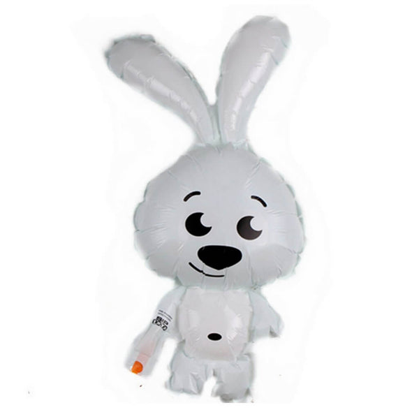 Large Cute Grey Rabbit Foil Balloon 62cm