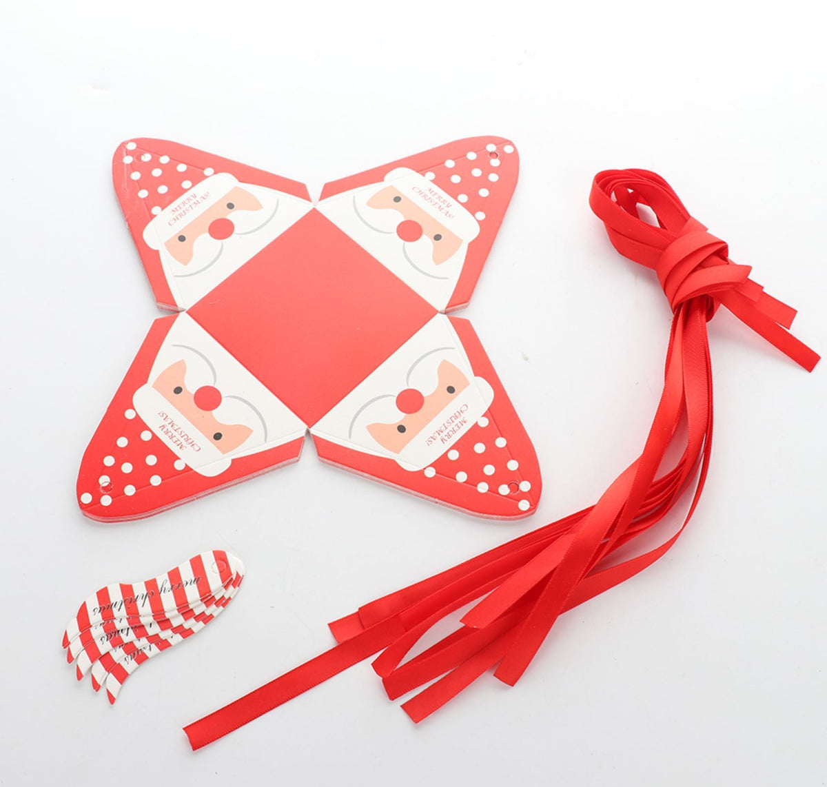 DIY Decorative Pyramid Christmas Gift-Candy Surprise Box - Online Party Supplies