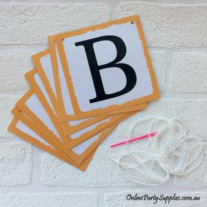 DIY Rustic Bride To Be Paperboard Banner - Online Party Supplies